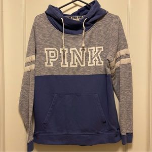 PINK - purple logo hoodie
